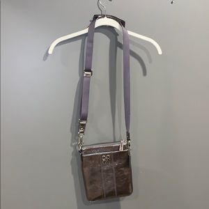 Coach Silver Metallic Crossbody